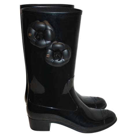 bottes pluie chanel|chanel souliers femme.